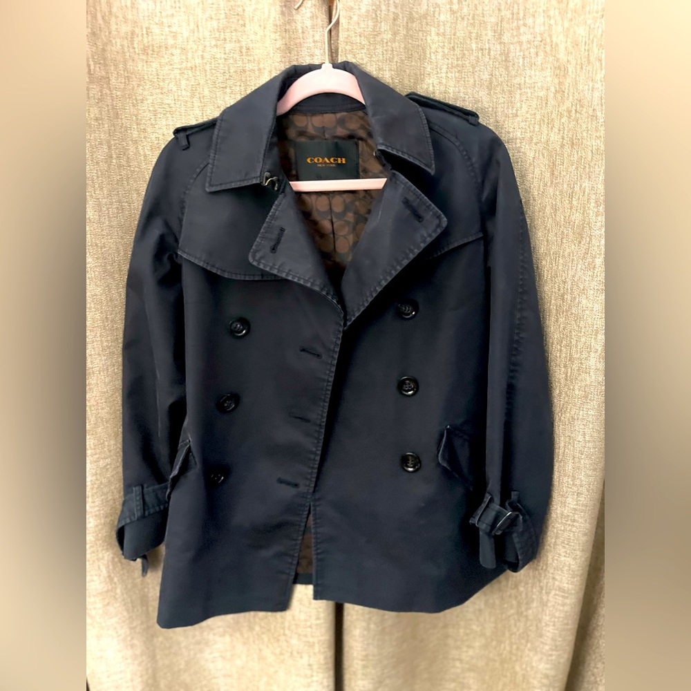 Coach Black And Brown Patterned Jacket - image 1